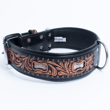 San Antonio Dog Collar Genuine Leather D Ring Durability and Premium